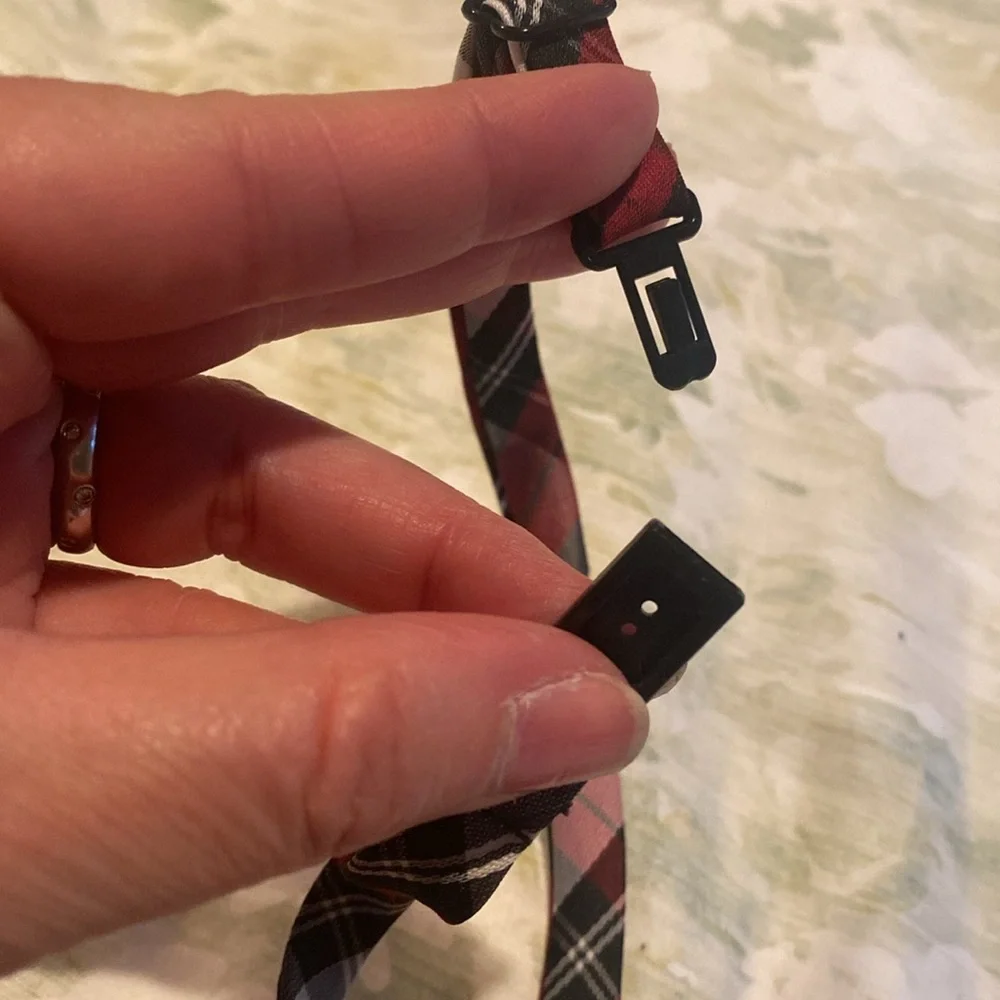 Boy’s Children’s Place Classic Red and Gray Plaid Tie